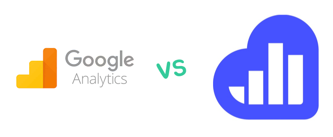 Google Analytics logo vs Kissmetrics Logo